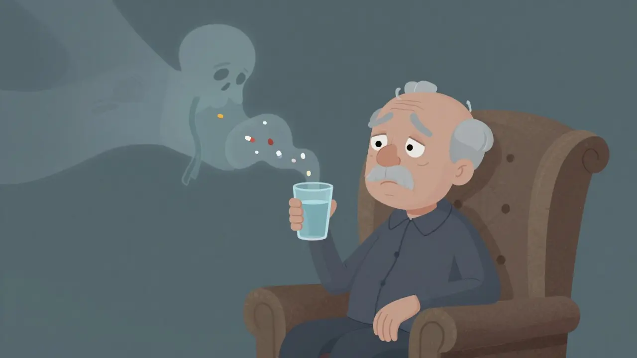 Elderly patient with accumulated drug ghosts